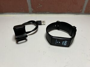 New ListingFitbit Charge 4 Advanced Fitness Tracker + GPS Heart Rate Monitor Black - USED