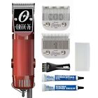 Oster Classic Pro 76 Hair Clipper w/ 2 Blades Red Burgundy, Used