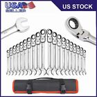 20Pcs SAE/Metric Ratcheting Combination Wrench Set, Flex Head Combination Wrench