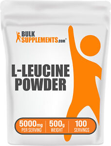 BulkSupplements L-Leucine Powder - BCAA Supplement for Building Muscle