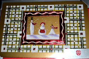 Snowman Family Box 18 Foil HAPPY HOLIDAY GREETING Cards NIB American Greetings