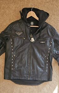 Faux Leather Affliction Jacket