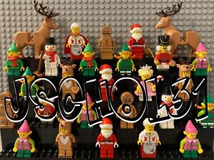 LEGO Christmas Minifigures - Santa, Elf, Reindeer, Snowman - You Pick Minifig