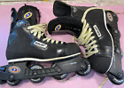 Bauer Off-Ice NHL Hockey Roller Blades Inline Skates Mens Size 9D Black CLEAN