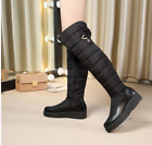 Hot Women  Winter Snow Warm Over The Knee High Boots Flats Casual Outdoor  US 10