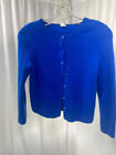 J.Crew Cropped Blue Cashmere Button Closure Knit Cardigan Size XS/S