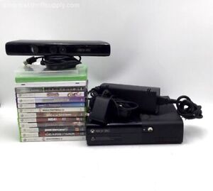 Microsoft Xbox 360 E Console & Accessories Lot - Gears Of War, Fable 3 & More