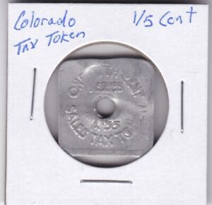 Colorado 1/5 Cent Sales Tax Token A-35