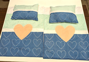 My Twinn Doll Bedding Set  Pair of Pillows & Comforters for Bunk Beds