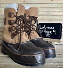 Womens LaCrosse Brown Leather Waterproof Insulated Snow Winter Boots Size 9 M