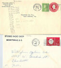 ( 2 ITEMS ) BENNETTSVILLE SPARTANBURG SC COOL CANCEL COVERS POSTAL HISTORY