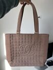 CHANEL quilted bag pink blush tote handbag channel