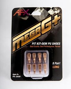 AFX Mega-G+ Slot Car Pit Kit Pick Up Shoes 8 Pair Long Tomy Racemasters AFX22028
