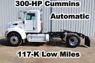 New Listing337 300-HP CUMMINS AUTOMATIC DAY CAB SEMI SINGLE AXLE TRACTOR TRUCK  LOW MILES