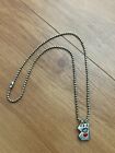 Vintage Y2K Claire's Best Friends Silver Ball Chain Necklace Flower Heart Girl
