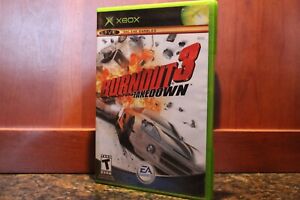 Burnout 3: Takedown (Microsoft Xbox, 2004) TESTED , RESURFACED & NO MANUAL
