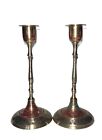 New ListingVintage Pair 6” Etched Brass Candle Holders Candlestick  Hand Crafted In India