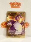 Charizard VMAX Gold Metal Pokémon Card Fan Art/Collectible/Gift