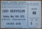 LED ZEPPELIN-John Bonham-1975 Concert Ticket Stub (London-Earls Court Arena)