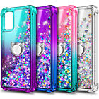 For Nokia G100/C300 Case Bling Glitter Phone Cover with Tempered Glass & Lanyard