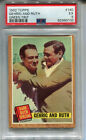 1962 Topps #140 Gehrig and Ruth PSA 5 EX *Green Tint* Babe Ruth Special