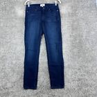 Paige Verdugo Ankle Denim Jeans Women's Size 27 Blue Low Rise Dark Wash 5-Pocket
