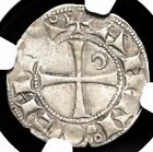 CRUSADERS Antioch Bohemond III 1163-1201 AD Crusades Knights Templar Coin NGC XF