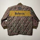 90s Burberry’s Quilted Liner Jacket Logo Polyester Vintage Men Size L Used