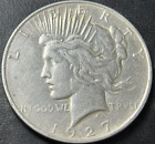 New Listing1927 $1 Peace Silver Dollar. Nice AU Details, Cleaned