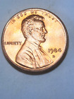 1984 D  Uncirculated Lincoln Memorial Cent, BU / MS / UNC. Free Shipping!