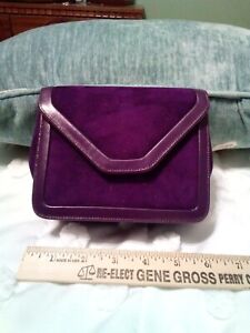 Frenchy Of California Vintage. Purple Suede Convertible Clutch