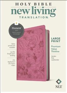 NLT Large Print Premium Value Thinline Bible, Filament Enabled Edition (Leath...