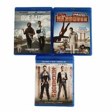 Lot Of 3 Adult Comedy Blu Ray Movie Bundle See Desc Neighbors Hangover Due Date