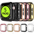 5Pcs Screen Protector Case Cover for Apple Watch 38/42/40/44mm Series 6/5/4/3/SE