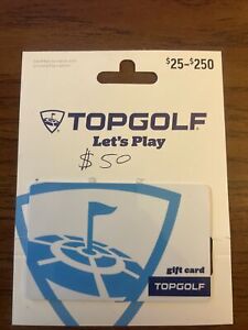 New Listingtop golf gift card $50