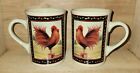 Set Of 2 Rooster Coffee Mugs