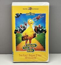 Sesame Street Follow That Bird VHS 1985 Video Tape Jim Henson VTG Clamshell RARE