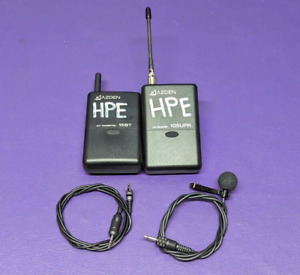 Azden Wireless Microphone Transmitter Receiver 15BT/105UPR w/ Lapel Microphone