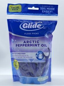 Oral B Glide, Floss Picks, Arctic Peppermint Oil, Value Pack, 150 Count