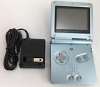 Nintendo Game Boy Advance SP Pearl Blue AGS 001 Tested Working + Charger OEM
