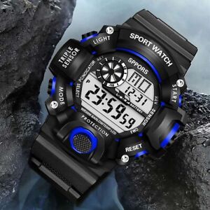 Men Waterproof Digital Sports Watch Military Tactical LED Backlight Wristwatch