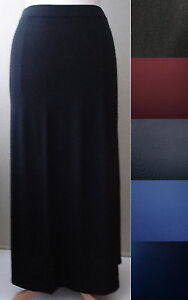 NEW Plus Size Solid Long Full Length Maxi Skirt- XL/1X-2X-3X-4X-5X-6X