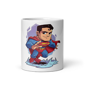 DC Superman White glossy mug