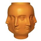 New ListingFornasetti Adler Style Perpetual Head Face Vase Orange Glaze Rare TMS 2005
