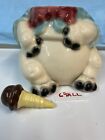 Brush McCoy Baby Elephant Ice Cream Cone Cookie Jar 1950’s. Bottom Only W/ Cone