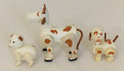 Vintage Fisher Price Little People White Hex Screw Pig Cow Dog