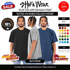 Shaka Wear Mens USA Cotton Short Sleeve Garment-Dyed Crew Neck T-Shirt - SHGD