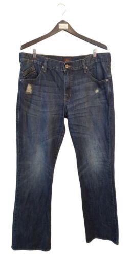 Rock & Republic Henlee Denim Distressed Blue Men's Jeans Size 38x32