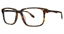 Big&Tall by Vivid 18 Designer Reading Eye Glasses Demi Brown Amber Tortoise 57mm