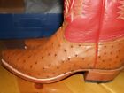 TONY LAMA FULL QUILL OSTRICH BOOTS 11 EE